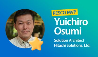 Meet Resco’s new MVP: Osumi Yuichiro from Hitachi Solutions