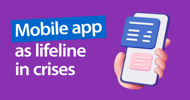 Mobile app as lifeline in crises: Registering refugees even without internet connection  