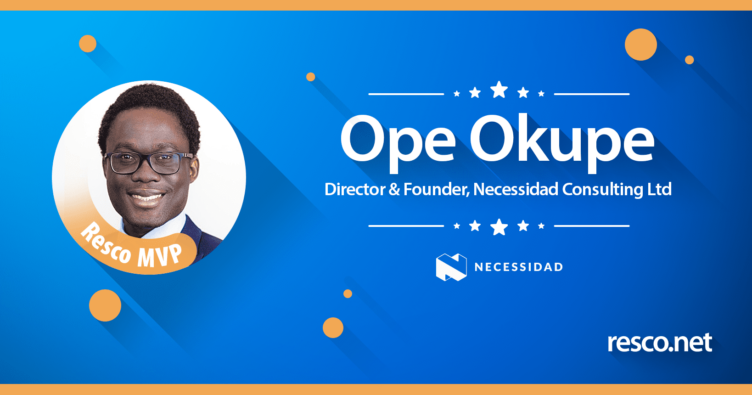 Meet Resco’s new MVP: Ope Okupe from Necessidad Consulting