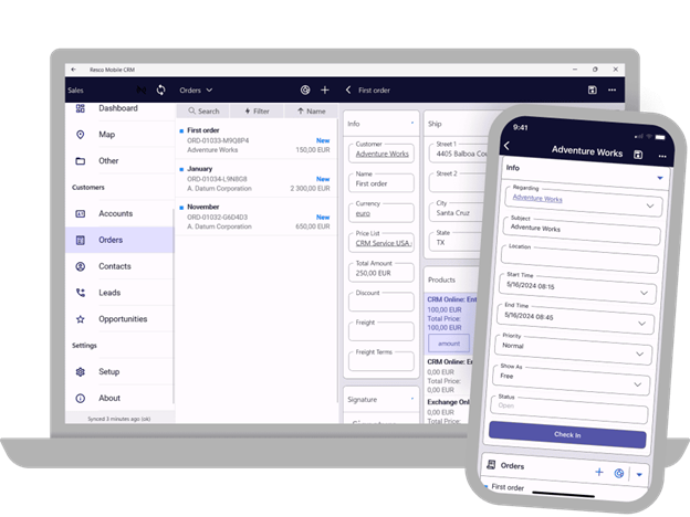Building a field sales mobile app
