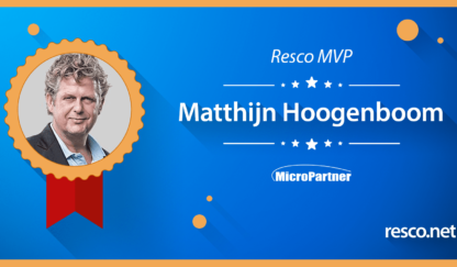 Meet Resco’s new MVP: Matthijn Hoogenboom from MicroPartner