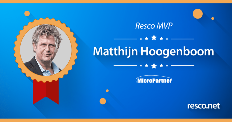 Meet Resco’s new MVP: Matthijn Hoogenboom from MicroPartner