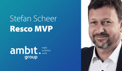 An interview with Stefan Scheer, Resco’s new MVP