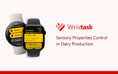 Use case: Sensory properties control in dairy production with Wristask